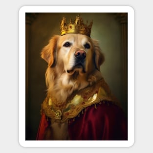 Golden Retriever The King Sticker